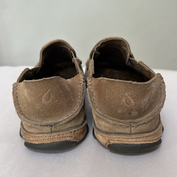 Olukai Moloa Kohana Casual Slip On Shoes Loafers Perforated Tan mens size 8 - Picture 3 of 10